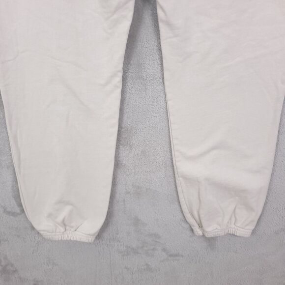Talentless Sweatpants Jogger Mens Off White Size M Elastic Waist Drawstring - Picture 9 of 13
